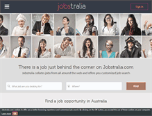 Tablet Screenshot of jobstralia.com